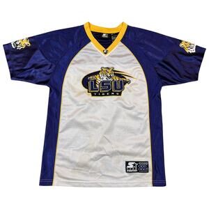 Vintage LSU Tigers Team Starter Mesh Football Jersey Youth Boys XL